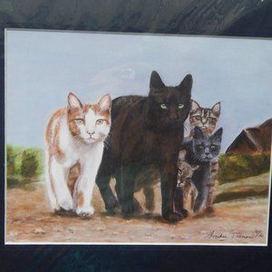 11 X 14 LIMITED EDITION PRINT OF CATS